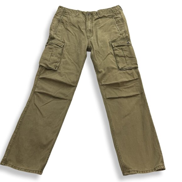 Levi's Cargo Pants Mens 34 Green Utility Workwear PC9-12462-0004 White Tab 34x31 - Picture 1 of 12